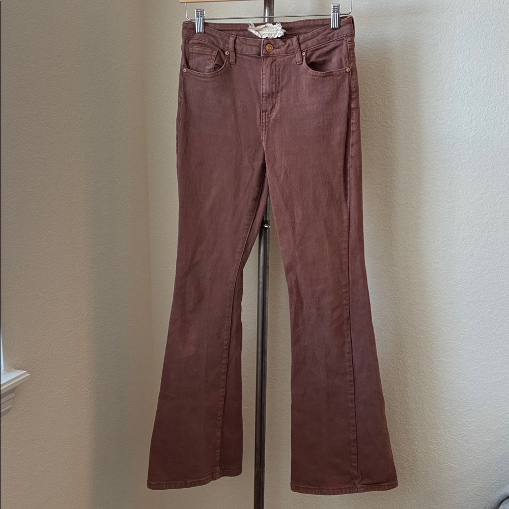 Alter'd State Flair Bottom sz 26 sz 3 Brown Rinse Cotton/Spandex Boho